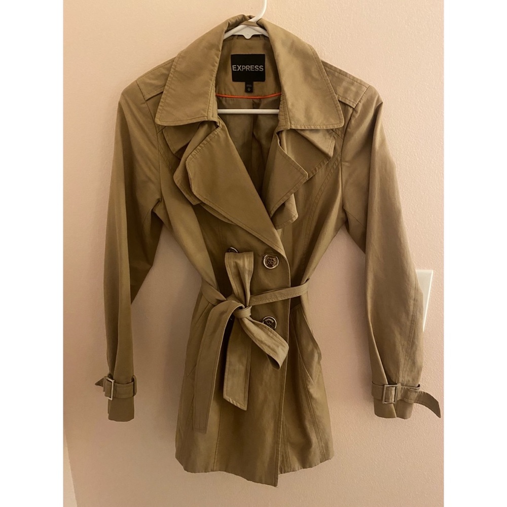 ❣️Tan Express Classic Belted Trench Coat